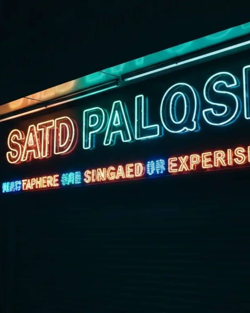 neon sign board